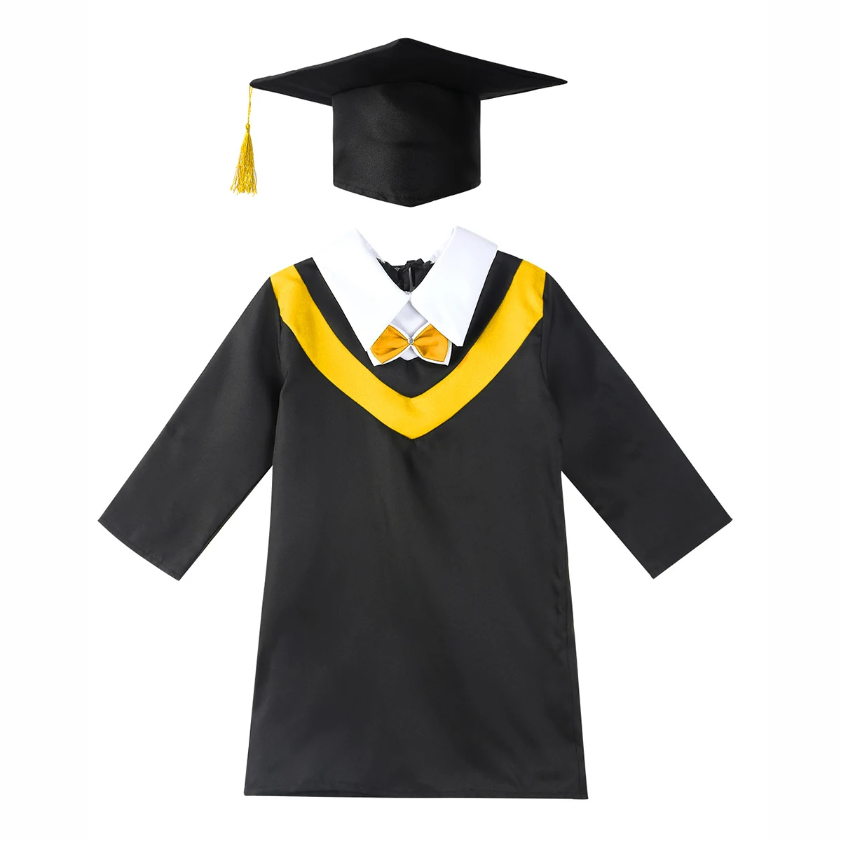 Vestido de graduación de escuela primaria para niños y niñas, uniforme de estudiante con sombrero, Cosplay, juego de rol, disfraz