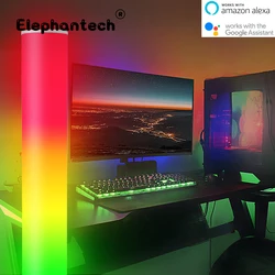 Modern LED Cylinder Standing Floor Lamp Bedside RGB16 Color APP Remote USB Colorful Living Room Decor Atmosphere Indoor Light