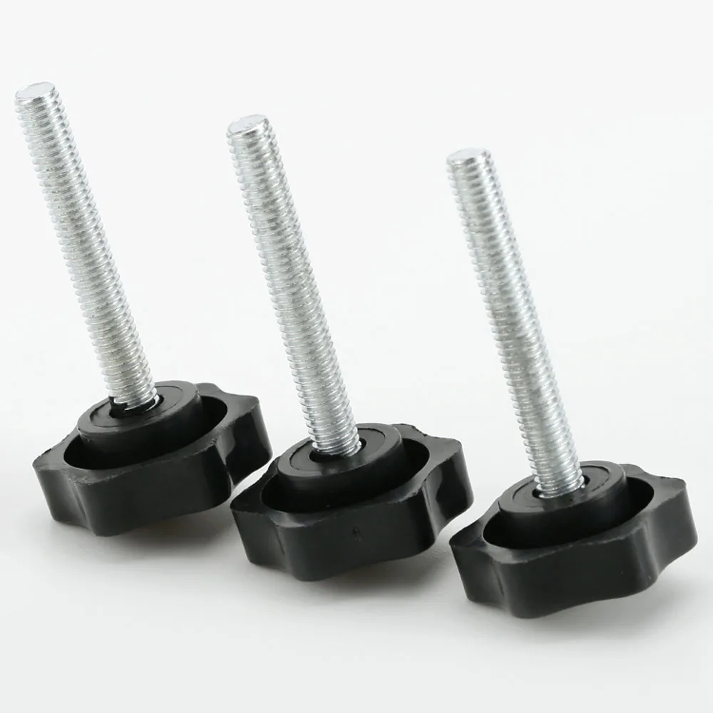 1/2/5/10 шт. M4 M5 M6 черная слива бакелитовый винт с накатанной головкой ручка болт звезда Ручка затянуть винт с накатанной головкой
