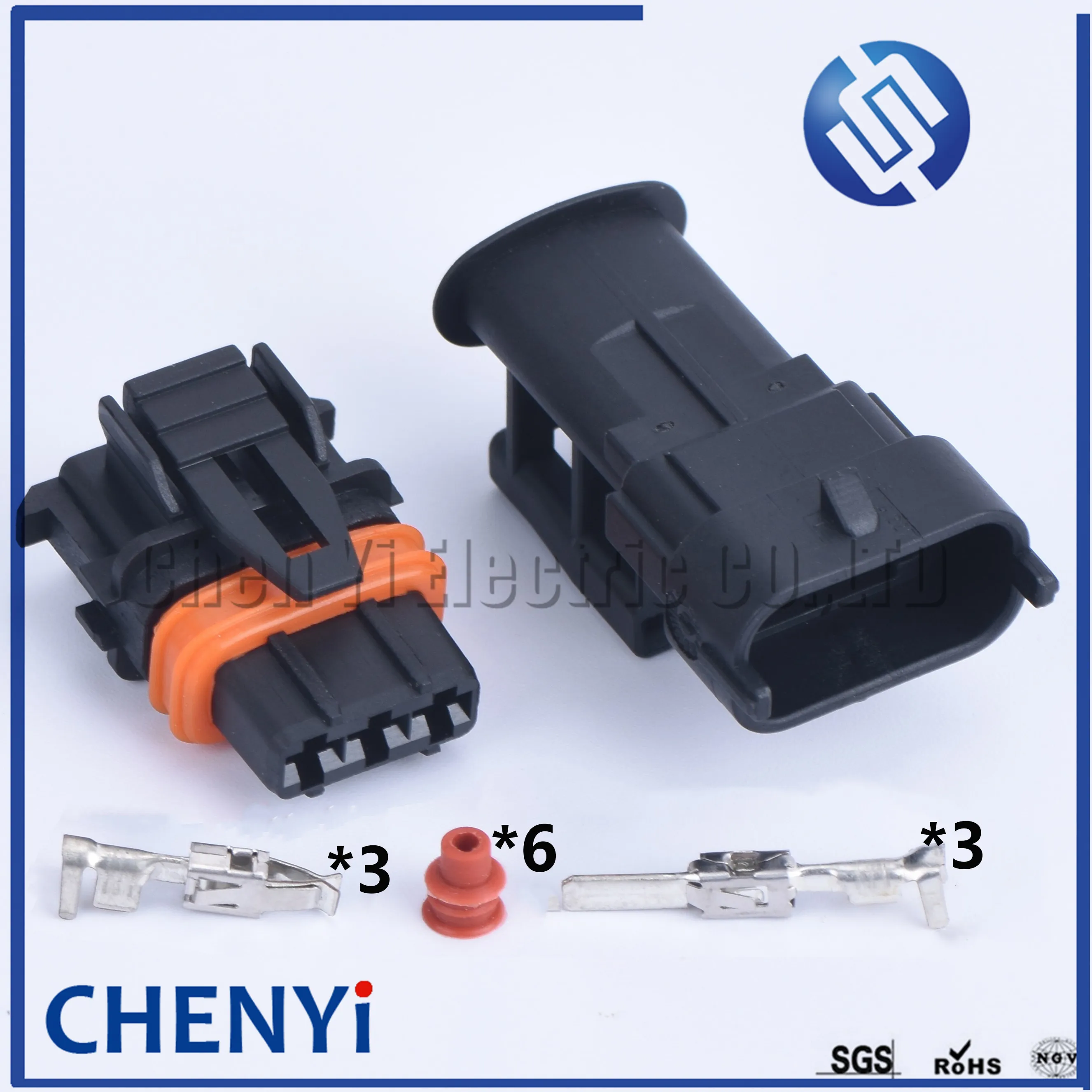 1 set 3 Pin 368161-1 Automotive Diesel Fuel Common Rail Injector Plug Throttle Position Sensor TPS Connector 1928404074