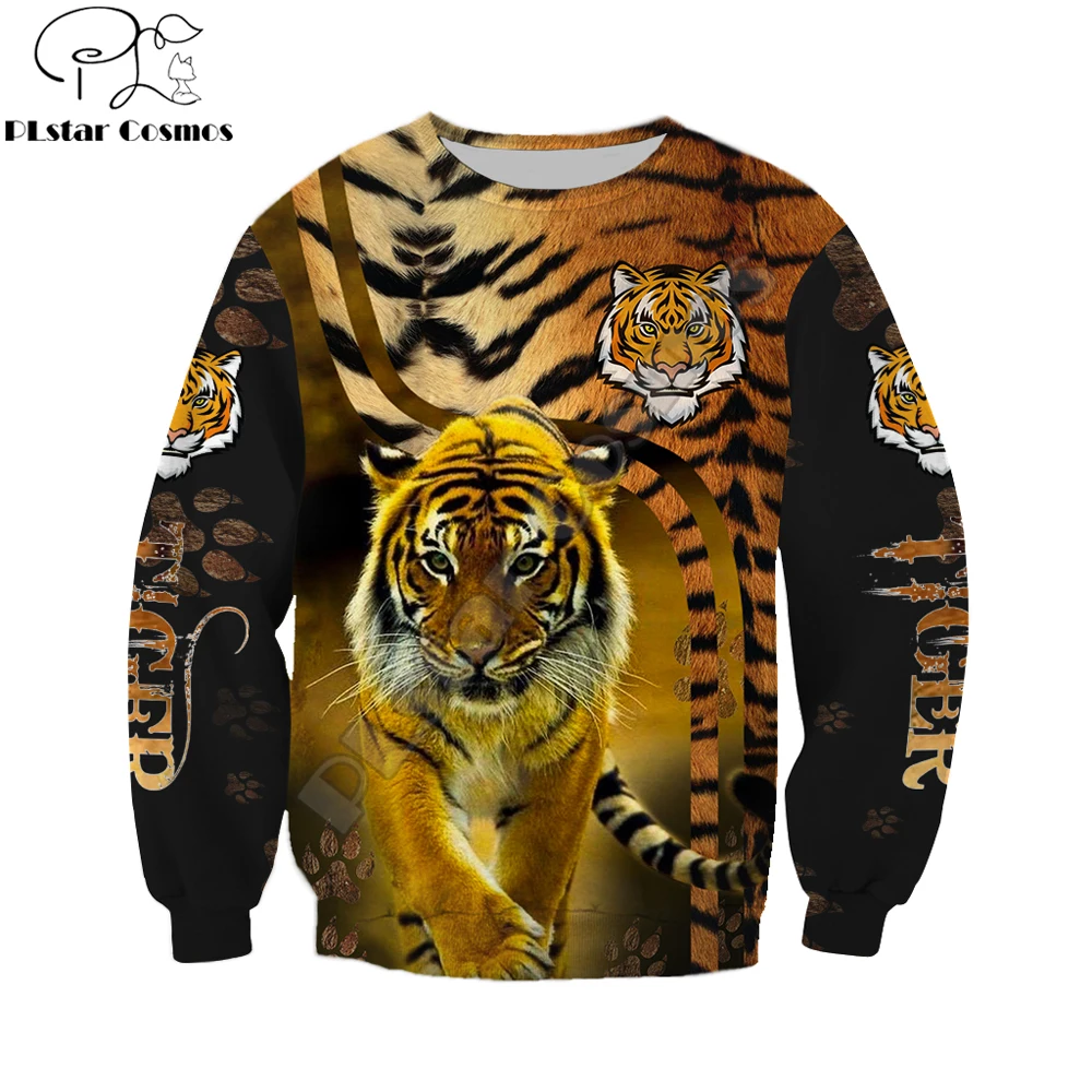 Beautiful Love tiger 3D All Over Printed Men Hoodie Clothes Unisex Deluxe Sweatshirt Zip Pullover Casual Jacket Tracksuit KJ341