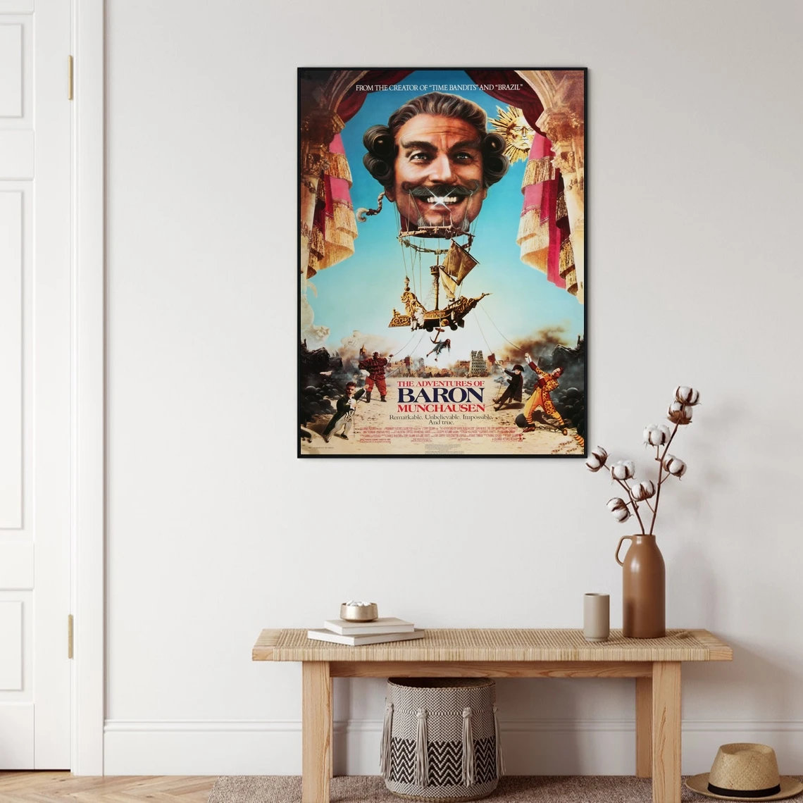 Tha Adventures of Baron Munchausen ملصق الفيلم ديكور المنزل طلاء جدران (بدون إطار) #2