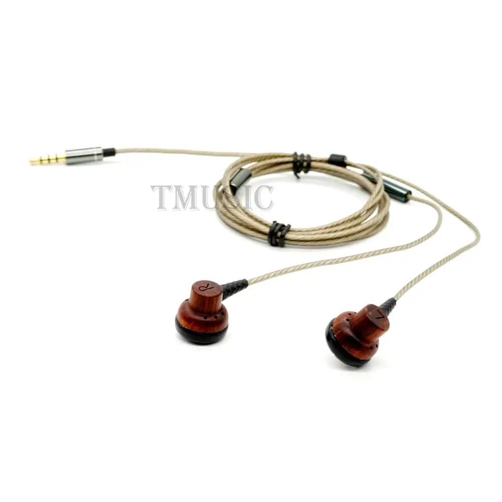 TMUSIC Earphones Flat Head In-Ear HiFi Earbud Beryllium Diaphragm Wired Bass Earbuds - Image 5