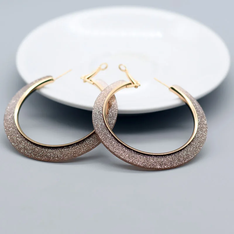 Fashion Women Hoop Earringss Vintage Earrings Circle Round Ear Ring Women Jewelry