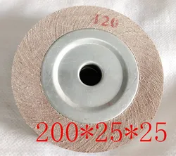 Roue à lamelles convertible pour le polissage du bois et du métal, meulage, 200x25x25mm