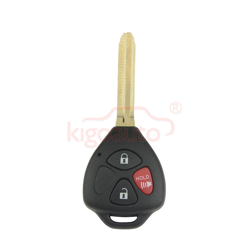 Kigoauto HYQ12BDC HYQ12BBY Yaris Camry RAV4 Remote Key 3 Button TOY43 Blade 314.4Mhz G Chip