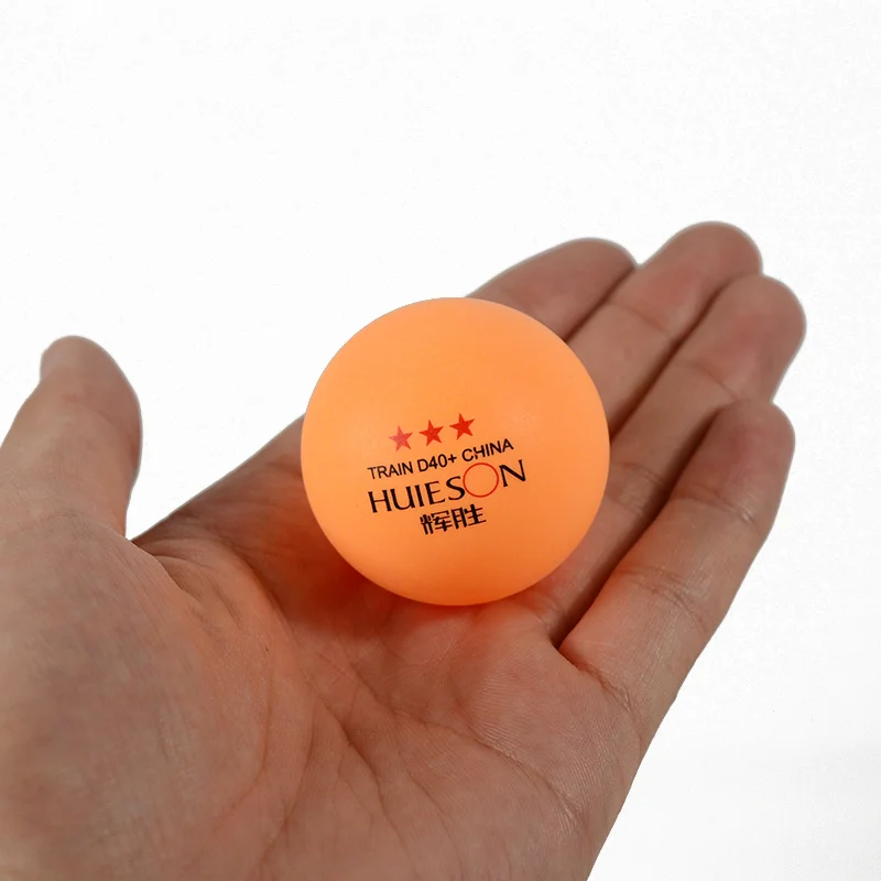 HUIESON 10pcs/Bag 3 Star New Material Table Tennis Ball D40+mm 2.8g ABS Plastic Ping Pong Balls Table Tennis Training Ball