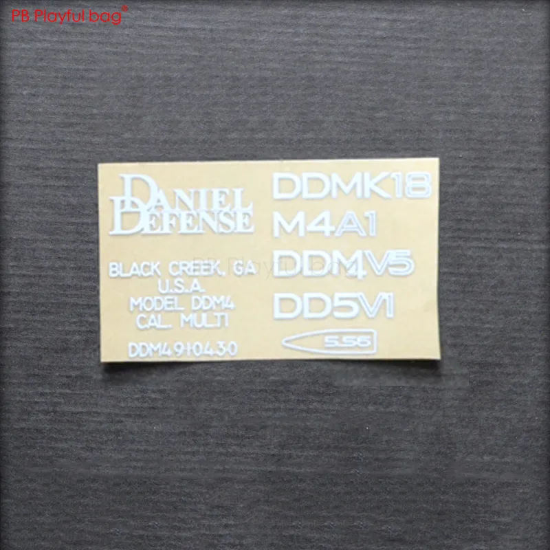 Outdoor CS DDMK18 Metal Stickers For M4 Gel Ball Gun DIY Airsoft Metal Decal Jinming 10 SCAR416 AK Toy L65