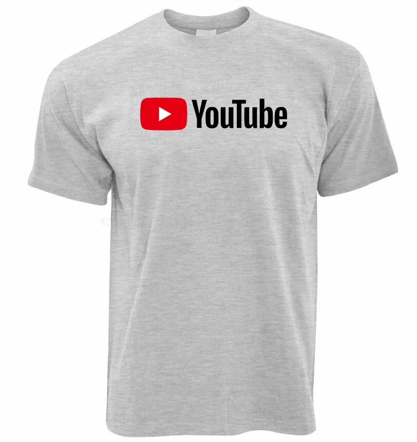 2022 Summer Funny Male T-Shirt Youtube Printed Cotton T-shirt Men You Tube T Shirt Men Women Tees Cotton Shirt Tops