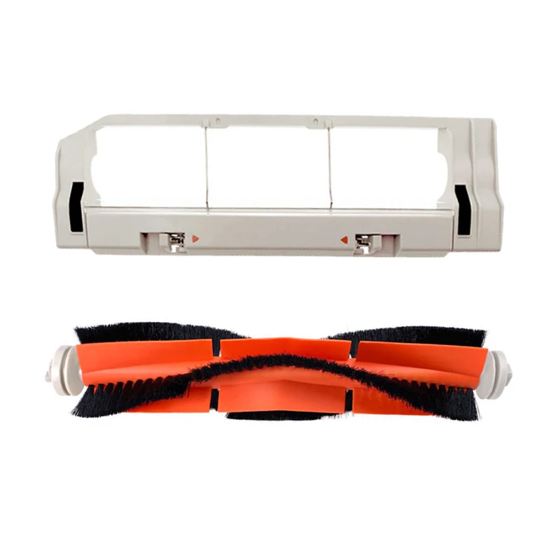 قطع غيار مكنسة كهربائية ، بكرة ، غطاء فرشاة رئيسية لـ Xiaomi Mi Robot SDJQR01RR Mijia 1 s Roborock S50 S51 S52 S55 T6 T7 ، 1 مجموعة