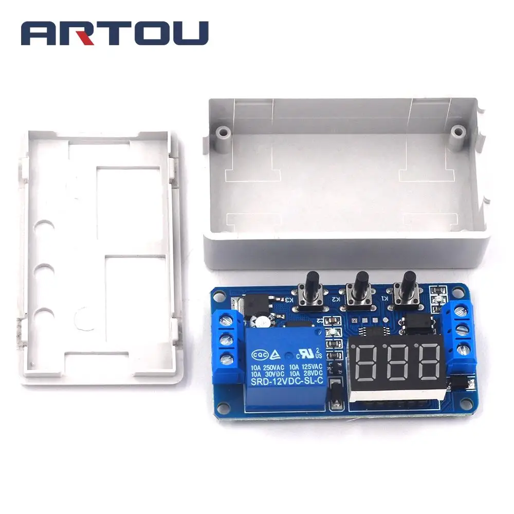 1 Channel Relay Module 12V Adjustable Trigger Delay Cycle Timing Pull-in Switch-on Switch