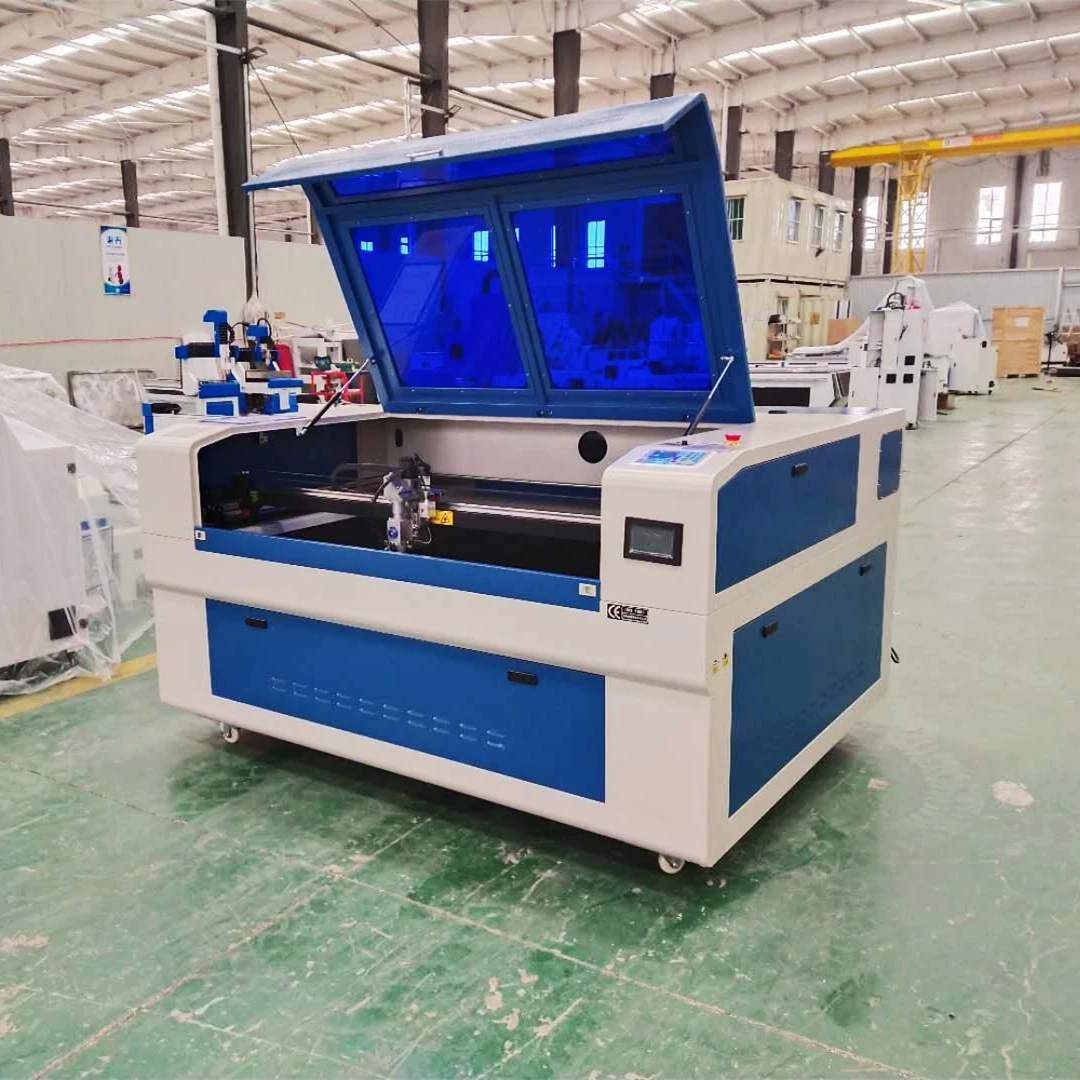 

Promotion Price 1390/1610 Steel Laser Cutting Machine/Wood Laser Cutter Engraver With Liftin Table/Rotary Pipe Cutter For Metal