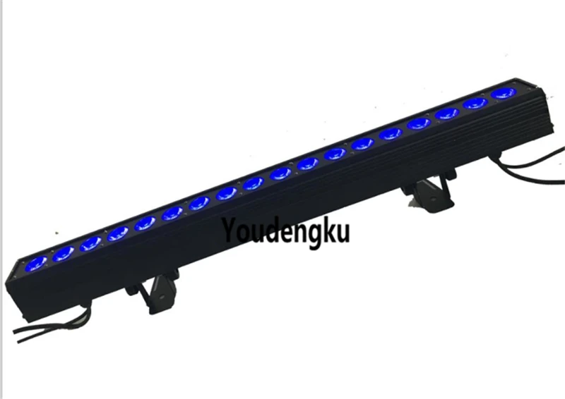 8pcs Wedding Party Wash washer led dmx Strip Bar Light 18*18w RGBWA UV 6in1 indoor dmx Led Wall Washer light