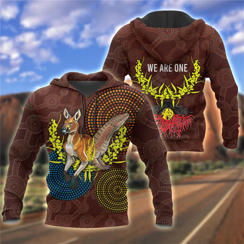 

We are one Koori и Австралия 3D печатные толстовки на молнии Толстовка для женщин для мужчин пуловер уличная одежда 03
