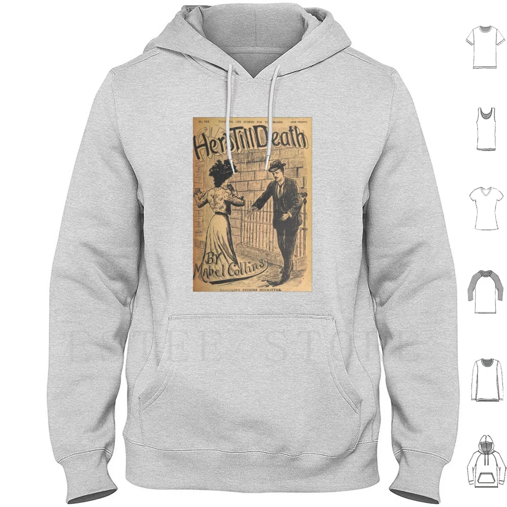 Sudadera con capucha de manga larga para mujer, cubierta de libro de ficción, Vintage, Pulp, antiguo, pintoresco, sociedad, Drama de matrimonio