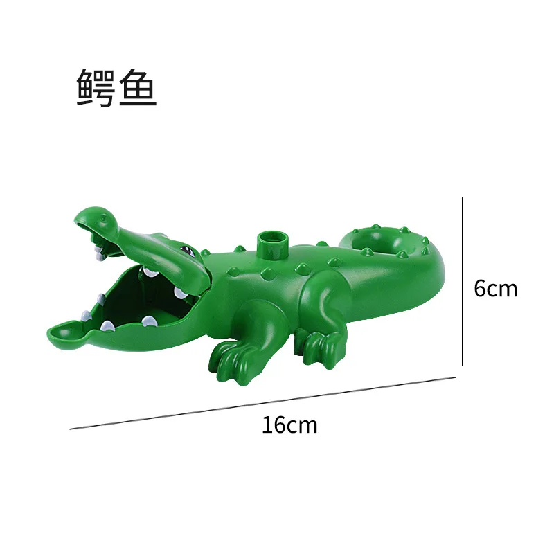 Animals Big Building Blocks Model Figure Accessories Compatible Zoo Dinosaur Dolphi Duck Hippo Education Toy Gift for Kids