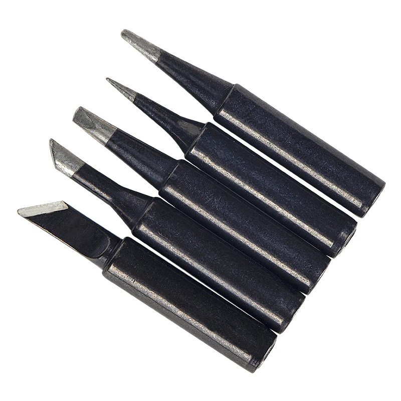 JCD 5PCS/Lot Soldering Iron Tips KE50 3C D2.4 B1.0 I0.8 900M Silver Black Copper Electric Soldering Iron Head For 908S 908 8898