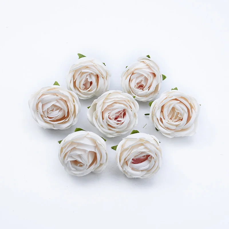 50/100 Stück Künstliche Blumen Seidenrosen Knospen DIY Geschenke Süßigkeitenbox Festival Dekoration Heimzimmer Hochzeit Brautaccessoires Ausverkauf – Detail 7