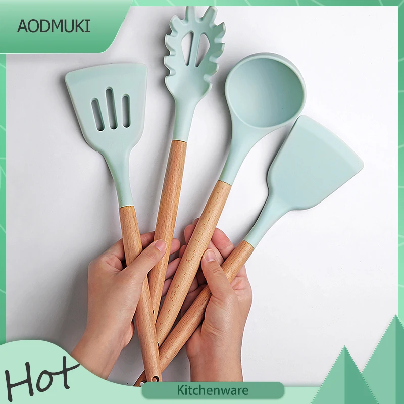 

Special Spatula for Non-Stick Pan High Temperature Resistant Silicone Kitchenware Household Kitchen Utensils Gadget Accessories