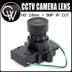 Objectif de vision nocturne pour caméra de sécurité CCTV, objectif 2AJ2.8mm, grand angle 2.0 mégapFête els, résistant à 111, MTV M12 Satr + IR toxique T