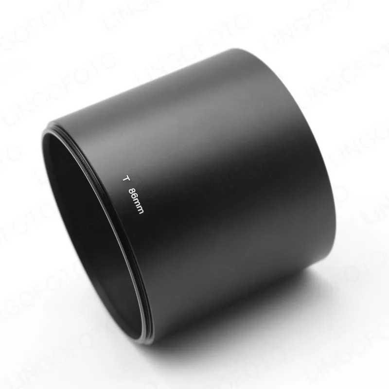 Telephoto Lens Metal Straight Lens Hood 58mm 62mm 67mm 72mm 77mm 82mm 86mm 95mm 105mm with Filter Front Thread length 78mm