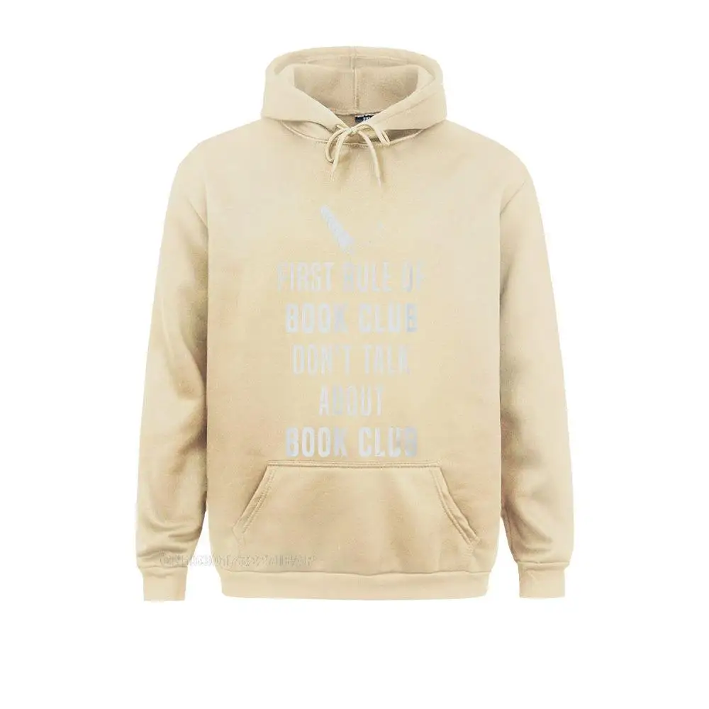 First rule of book club don't talk about book club Hoodie Hip Hop Thanksgiving Day Men Hoodies Clothes Hot Sale Sweatshirts