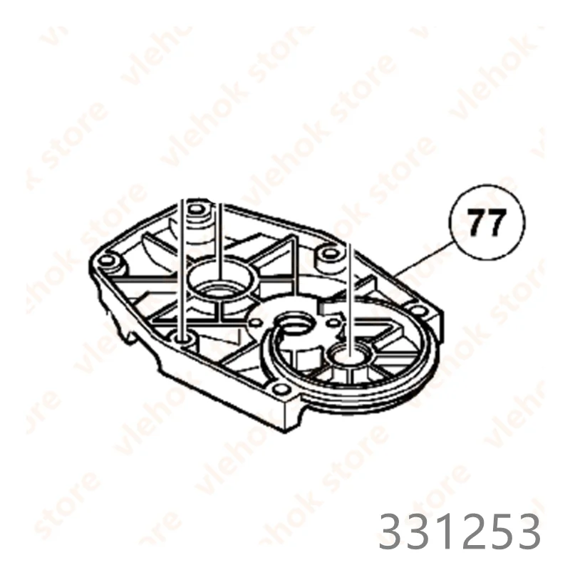 

GEAR COVER for hitachi DH38SS DH38MS DH38YE2 331253 Power Tool Accessories Electric tools part