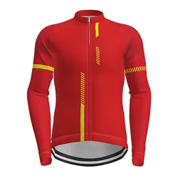 Men Top Mountain Long Sleeve Polyester Design Quick-Dry Jersey Cycling Jersey Custom Sublimation 2021 New Riding Bike Hot Sale