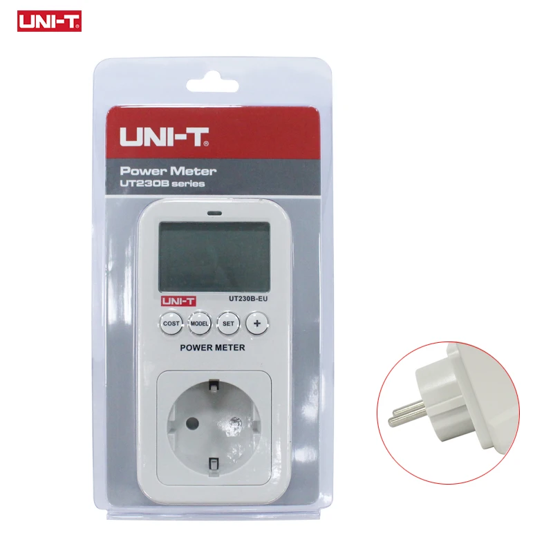 

UNI-T UT230B-EU Power Consumption Meter Socket EU Energy Digital Watt Meter AC Current Electricity Analyzer Monitor Wattmeter