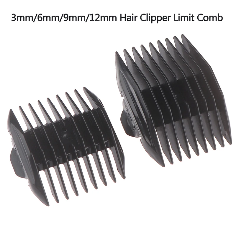 2 sztuk 3mm/6mm/9mm/12mm uniwersalny Cut Clipper Limit grzebień przewodnik załącznik rozmiar fryzjer wymiana fryzjer narzędzie do przycinania włosów