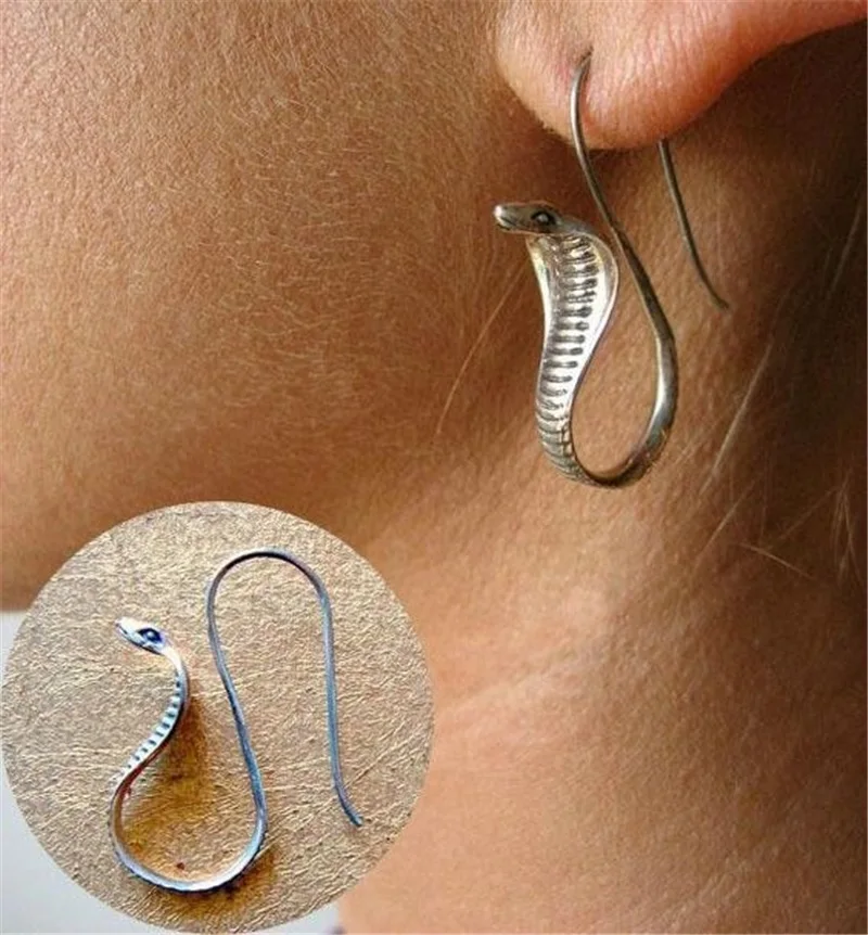 Egyptian Cobra Earrings Snake Egyptian Jewelry Earrings for Women Fashion Jewelry Women Egypt Puck Rock Style