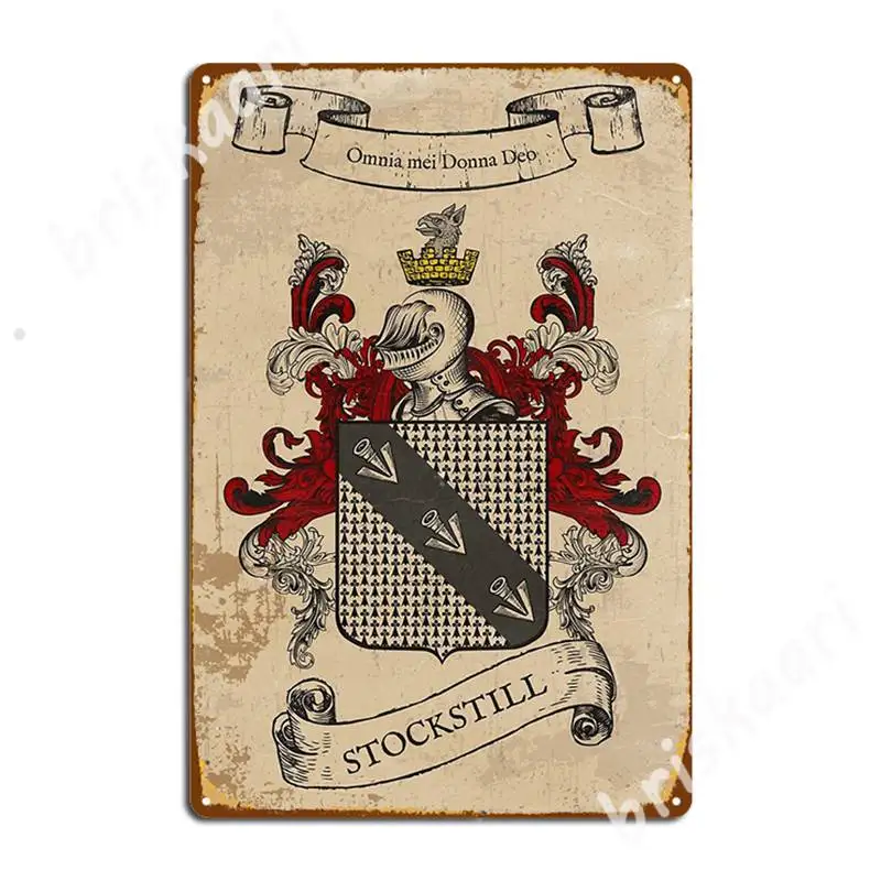 Stockstill Coat Of Arms (England) Metal Signs Cinema Garage personalized Poster Wall Tin sign Posters