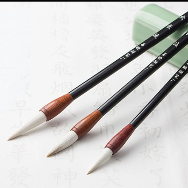 Chinese Calligraphy Brush Pen Wolf Wool Hair Artist Writing Drawing Brush for Student School Supplies Tinta China Calligraphie