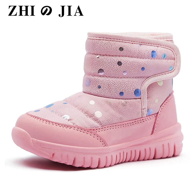 

Winter Girls Snow Boots Winter Waterproof Slip Resistant Cold Weather Shoes CUHK Little Kid’s Autumn Winter Boots Toddler Shoes