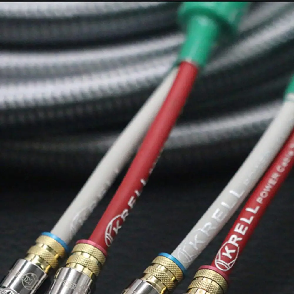 Cabo de áudio de alto-falante hifi banhado a ouro cabo de plugue banana audiófilo ofc e prata krell amplificador cabos de fio speakon