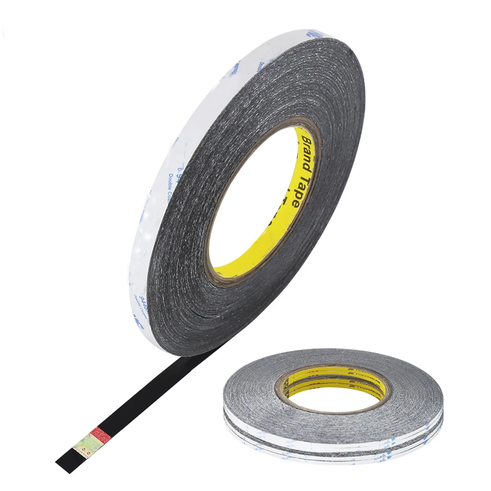 1-10mm 50m Czarna mocna naklejka Ultra cienka dwustronna taśma samoprzylepna do naprawy wyświetlacza LCD telefonu komórkowego Digitizer
