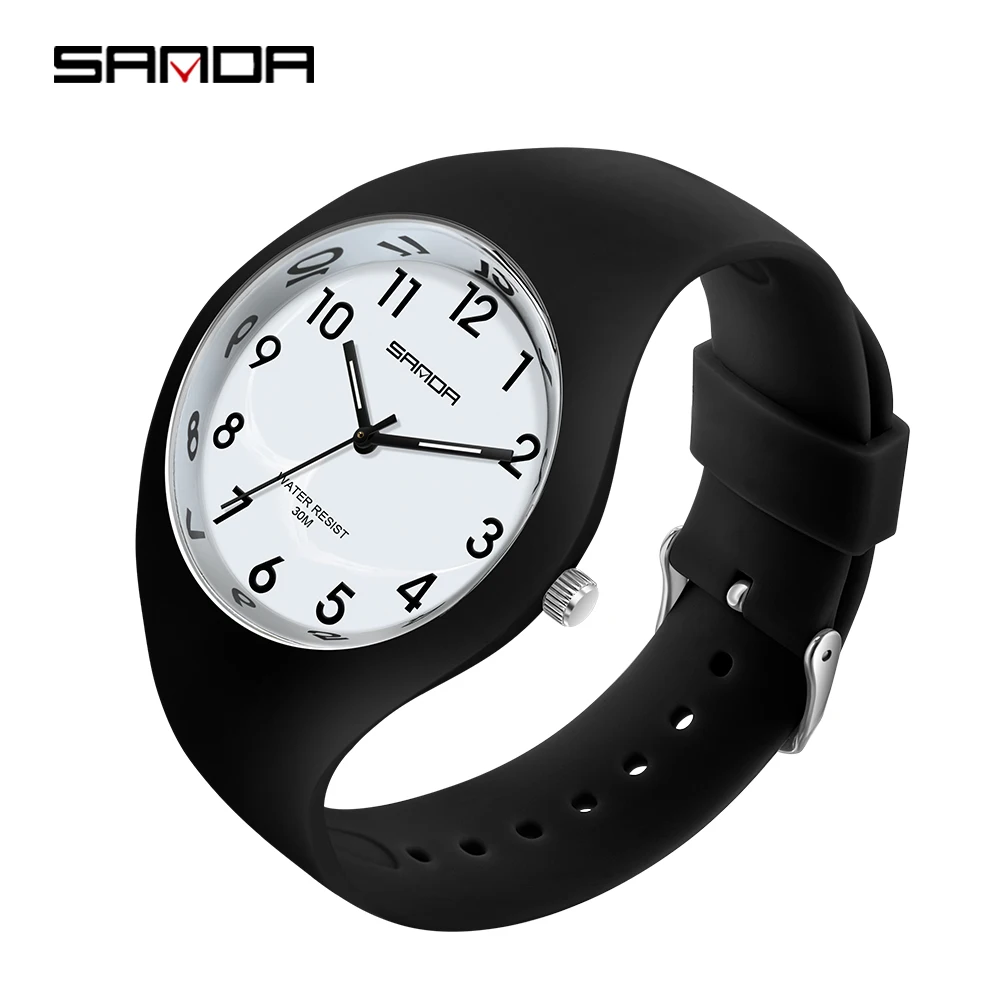 SANDA Brand Children\'s Watches Fashion Kids Silicone Waterproof Quartz Wristwatch Boys Sport Watches For Girls Gift Clock 2023