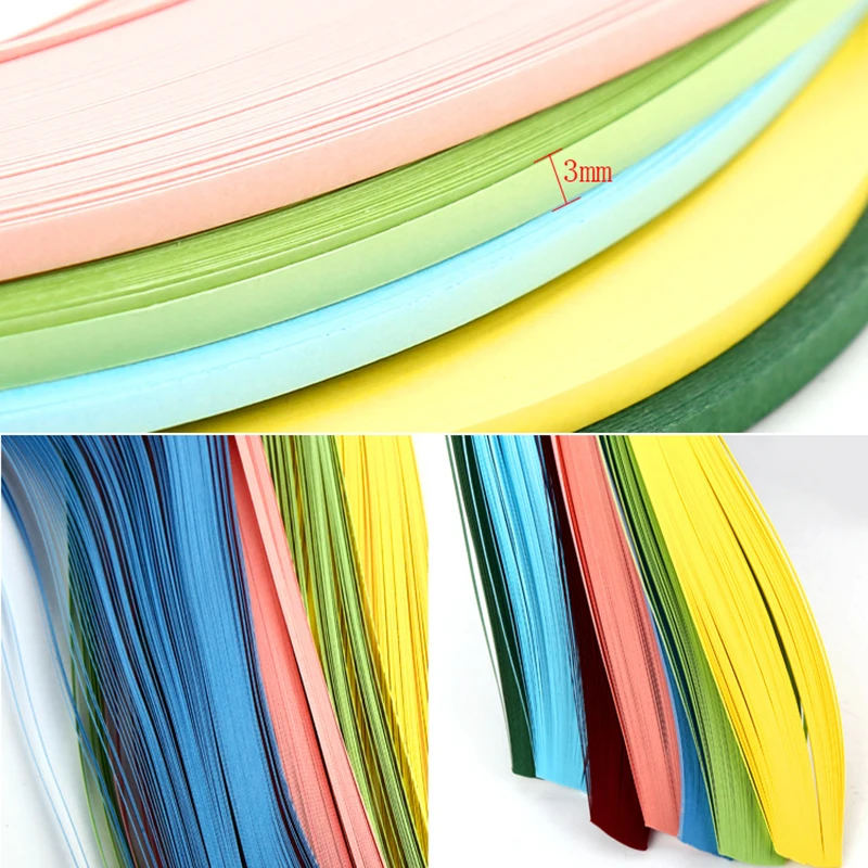 NUBECOM Monochrome Craft Paper for DIY, Lucky Star Origami 120 Stripe, Artwork, Flower Quilling Paper, Handmade Supplies, 3mm
