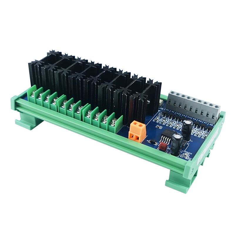 8-Channel PLC High Power DC Amplifier Board No Contact Industrial PLC Amplifier Module for PLC Expansion