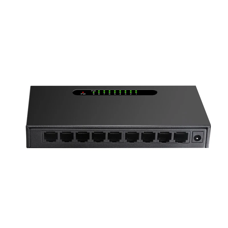 

9-портовый коммутатор POE 10/100 Мбит/с, коммутатор Fast Ethernet для IP POE CCTV камеры