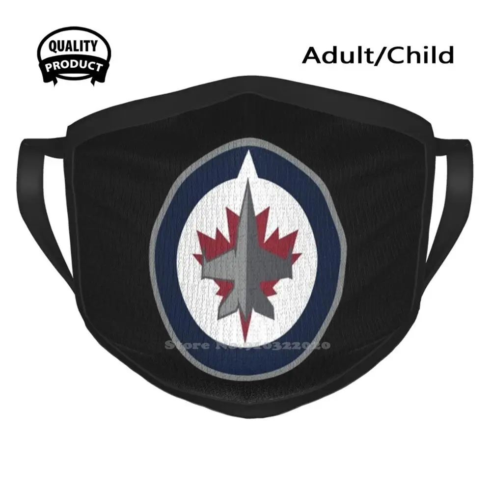 Jets - Winnipeg Summer Breathable Mouth Mask Face Masks Logo Jet Ice Hockey