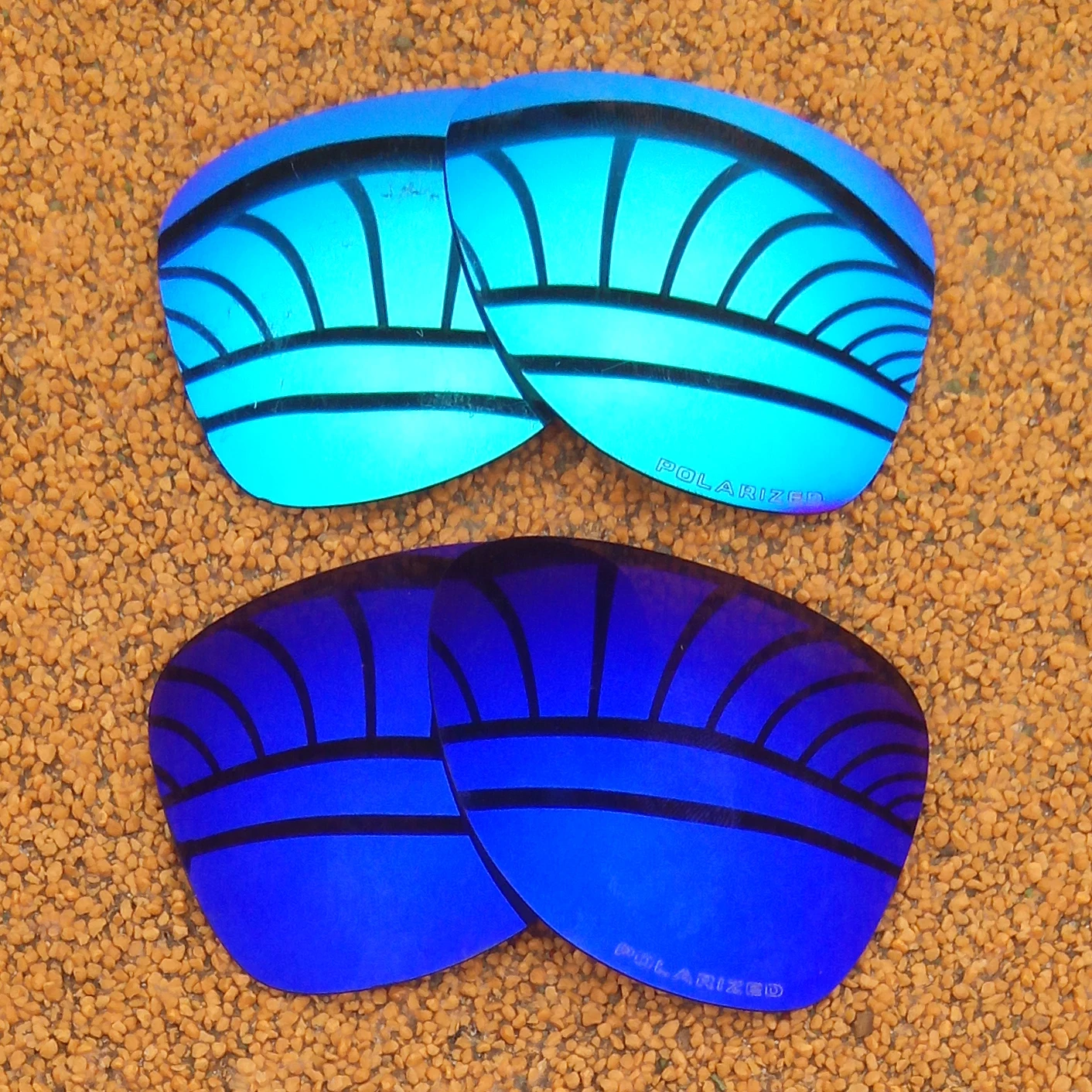 Ice Blue Mirrored & Purple Mirrored Polarized Replacement Lenses for Dispatch 2 Frame 100% UVA & UVB