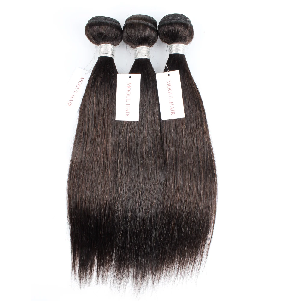 Rechte bundels met sluiting Transparant vooraf geplukt Kant Gratis deel Indian Remy Human Hair Extensions Natuurlijke kleur 10-30 inch