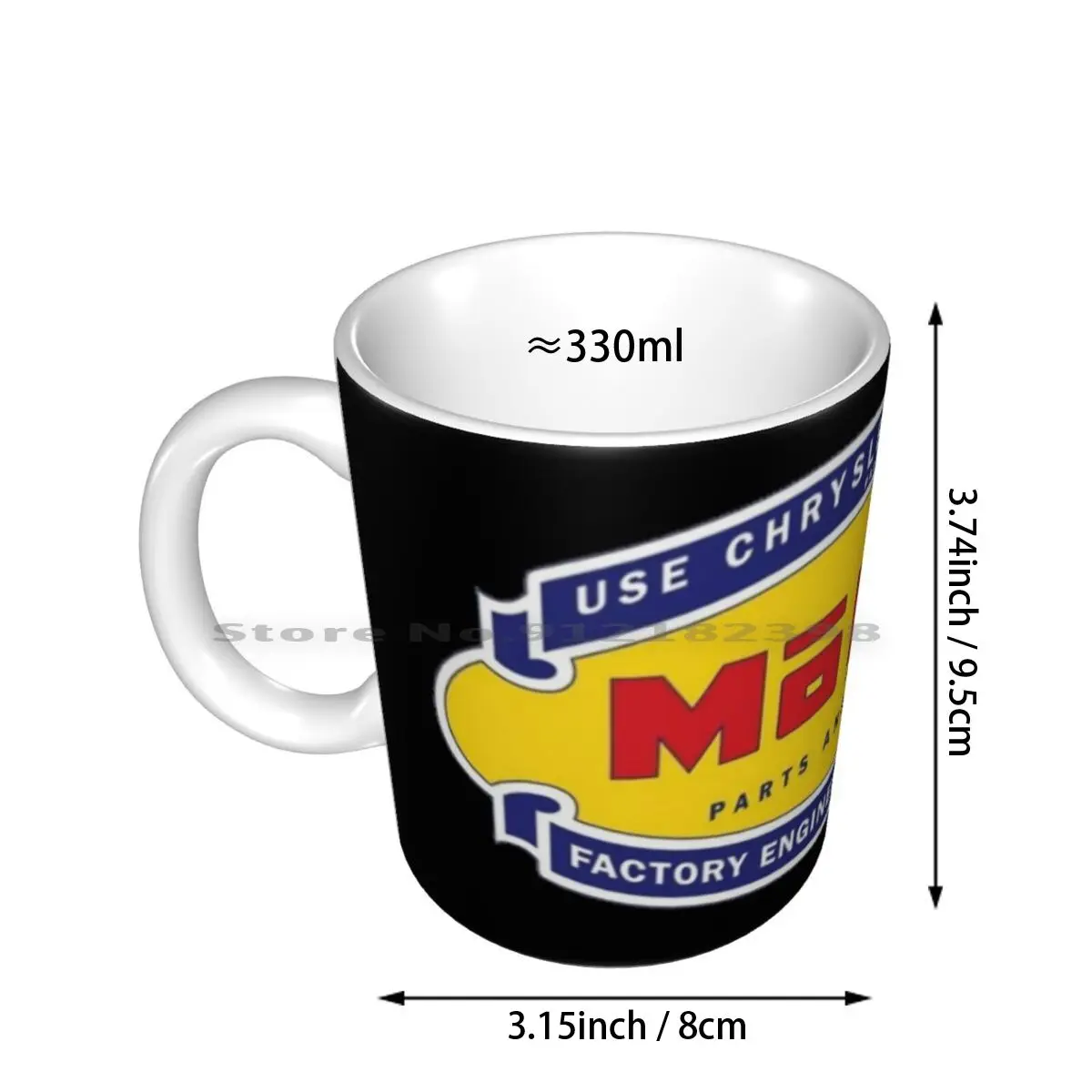 Old Mopar Logo Ceramic Mugs Coffee Cups Milk Tea Mug Mopar Chrysler Plymouth Amc Car Muscle Car Hot Rod Truck Van Creative