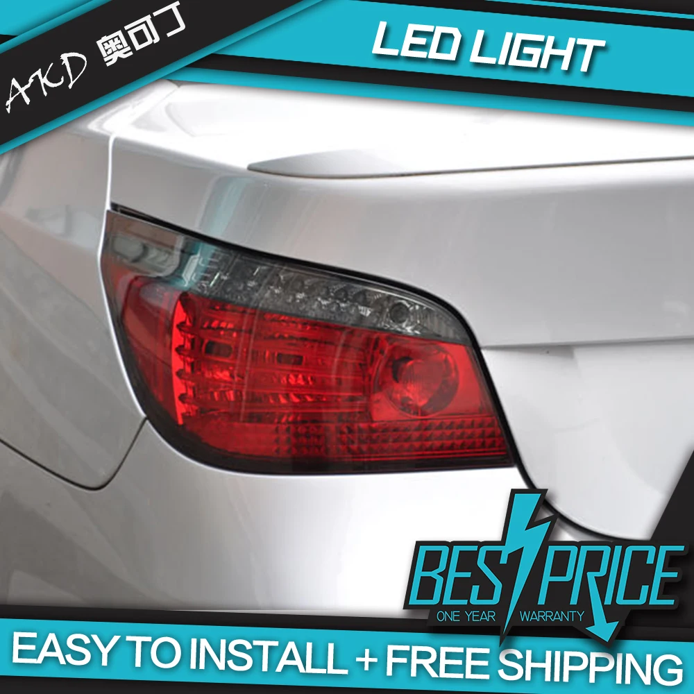 AKD Car Styling for BMW E60 Tail Lights 2003-2010 525i LED Tail Light 523i Tail Lamp DRL Signal Brake Reverse auto Accessories