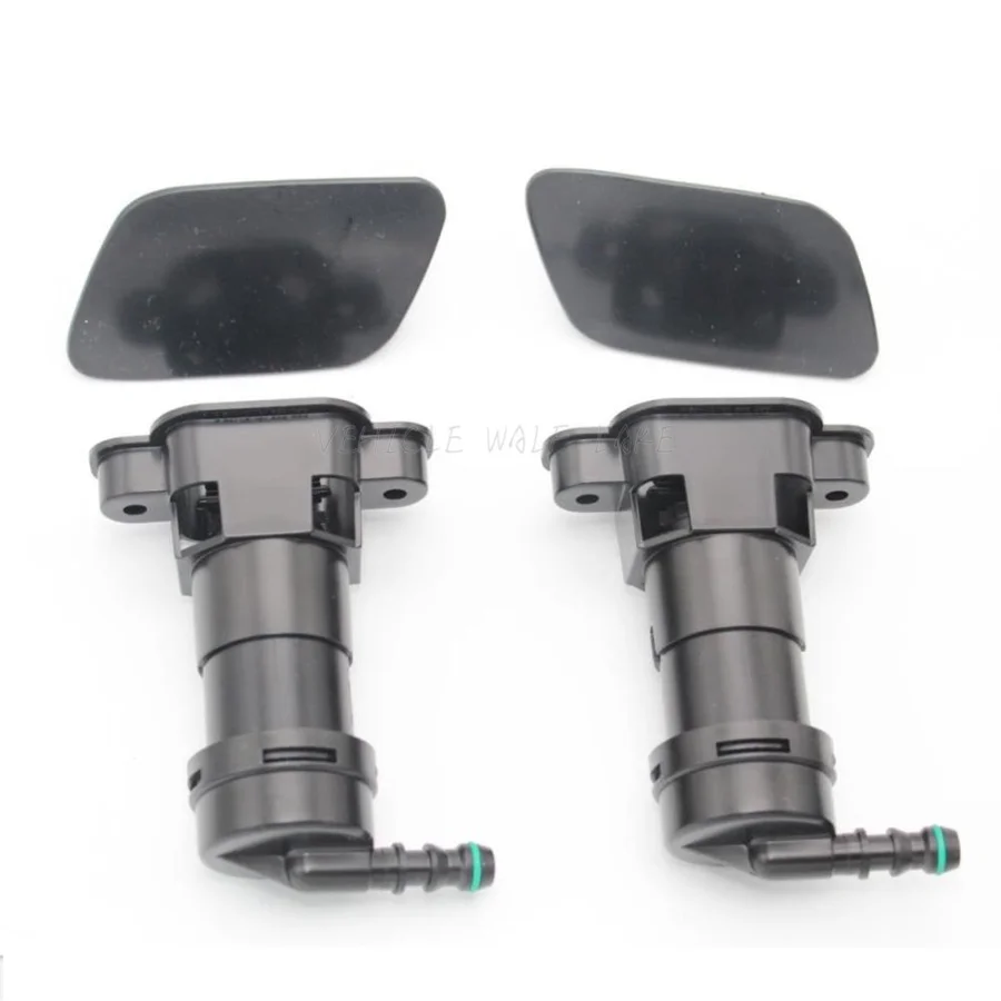 For Audi A4 B6 Sedan Avant 2000 2001 2002 2003 2004 2005 New Headlight Washer Lift Cylinder Spray Nozzle Jet + Cover Cap