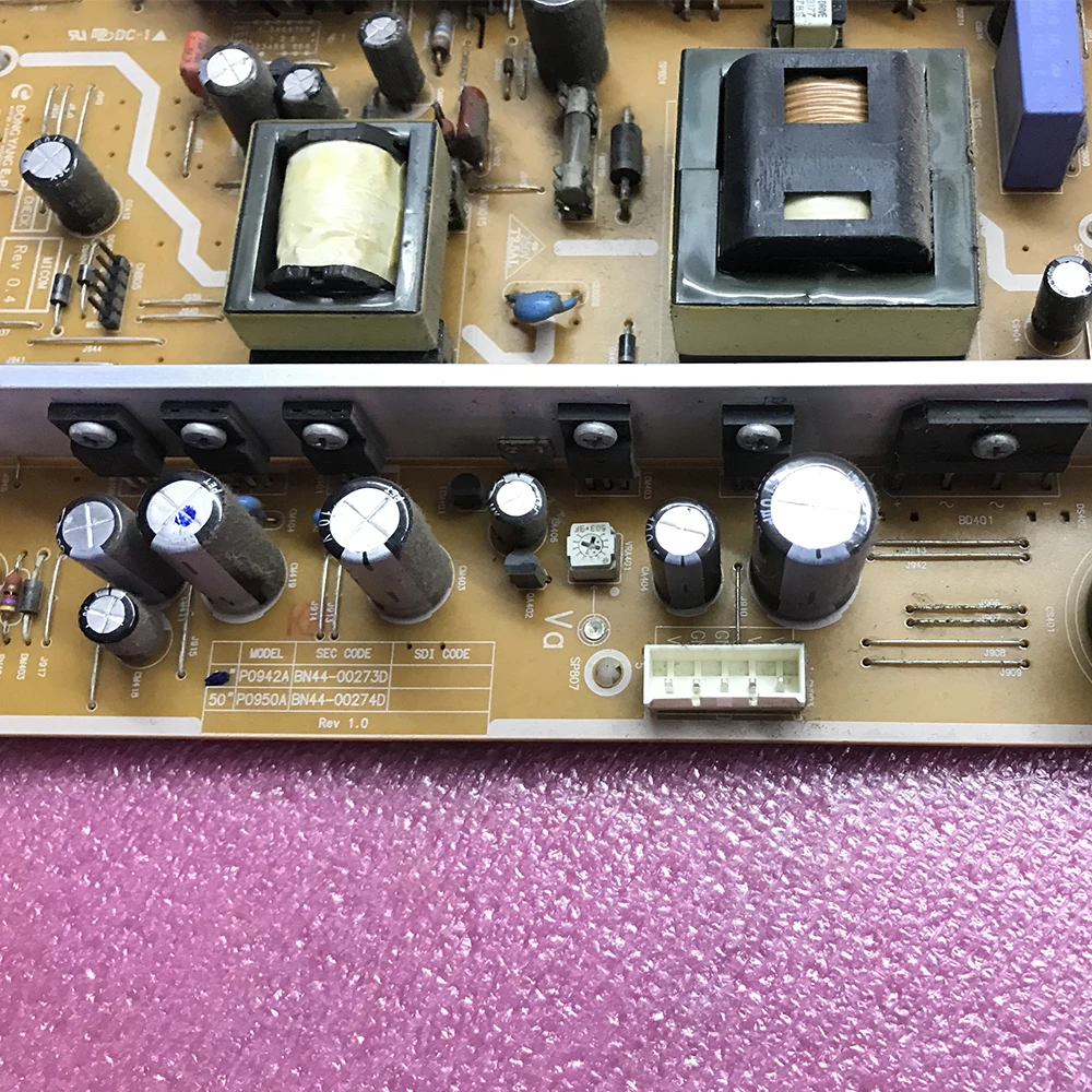 Placa de fonte de alimentação, equipamento profissional, placa de suporte de energia original para samsung tv p0942a
