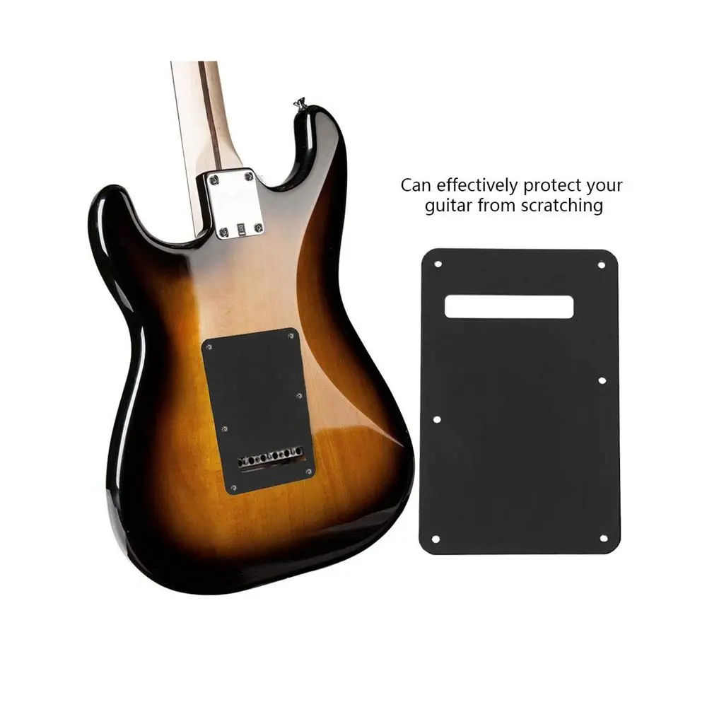 1pcs Electric Guitar Back plate,Guitar Pickguard Tremolo Spring Cavity Cover Back Plate Tremolo for ST Style Electric Guitar