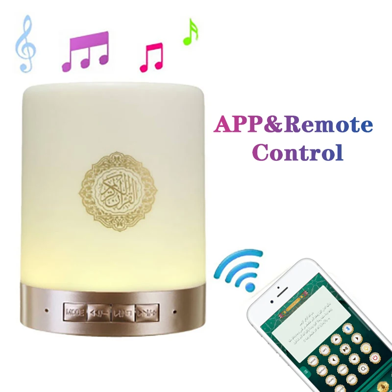 SQ-112 Portable Touch Bluetooth Wireless Speaker APP Control Night Light Bulb Remote Control Lamp Speaker Home Bedroom Decor