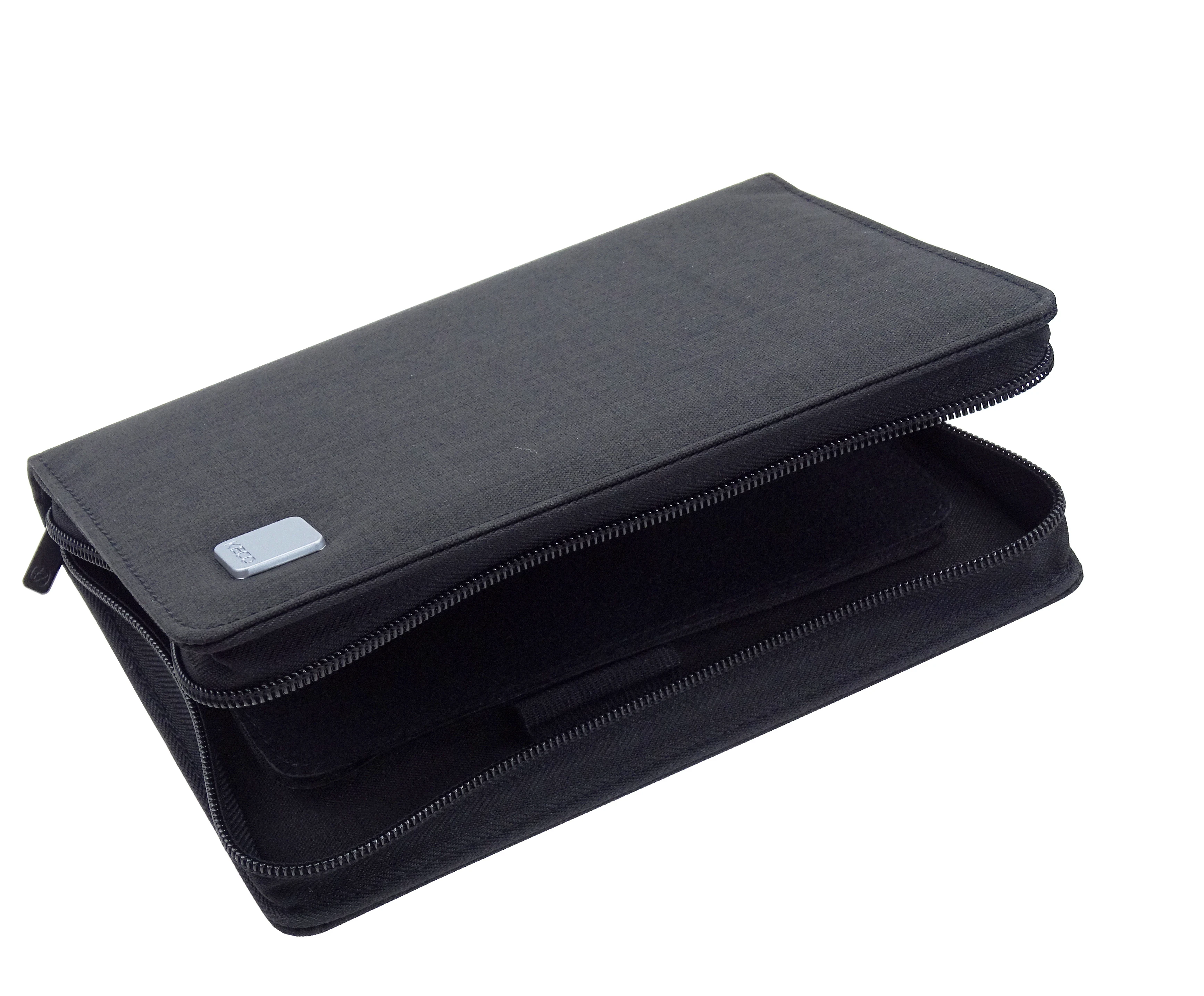 KACO Astuccio per penne Astuccio per matite Disponibile per 10 penne stilografiche/portapenne Roller Astuccio per riporre oggetti Nero impermeabile